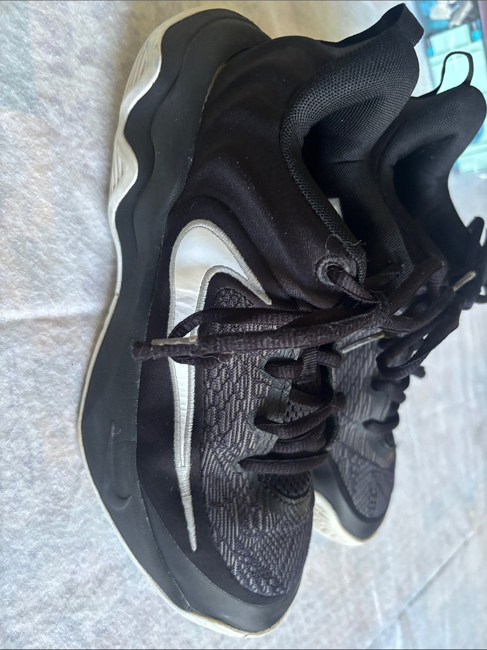 Nike Kids Black and White Athletic Sneakers
